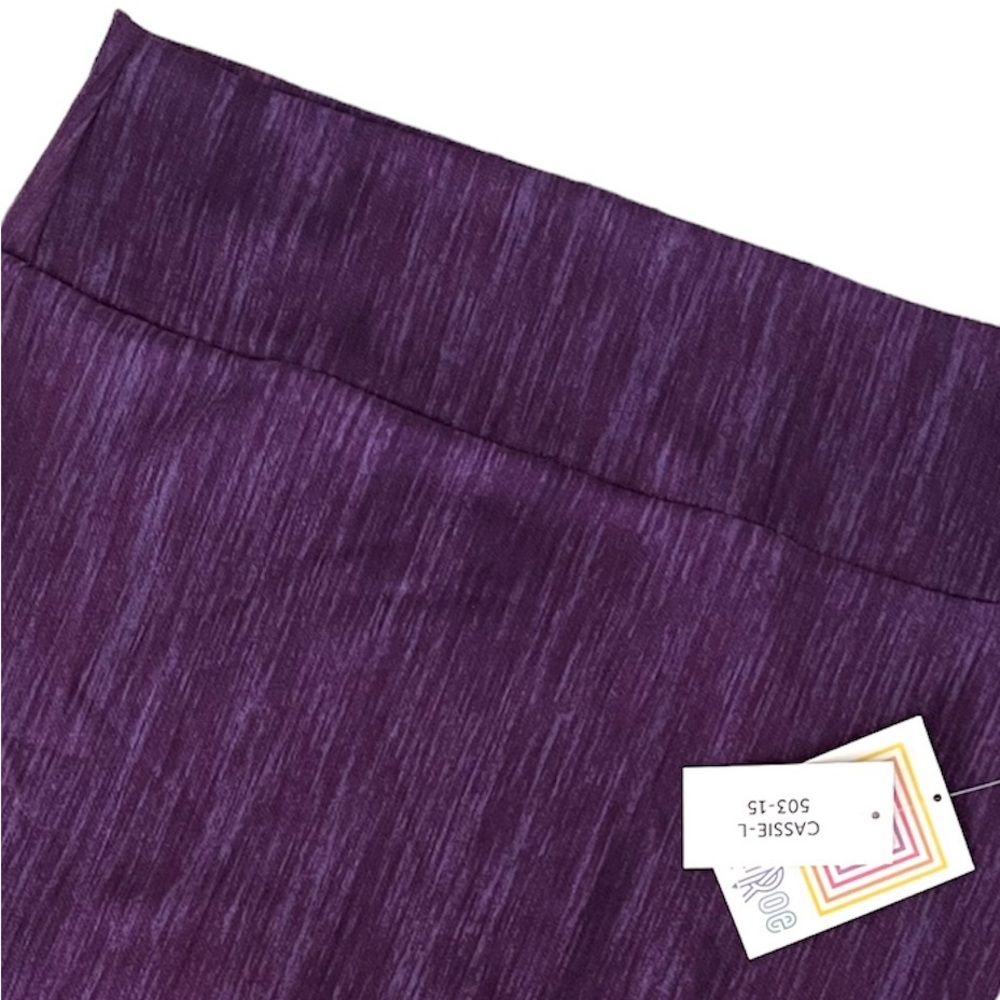 LuLaRoe Cassie Pencil Skirt • Purple Heather - Picture 4 of 6